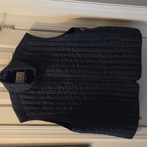 MUTUAL WEAVE BRAND MENS NAVY BLUE VEST SIZE LARGE - Picture 2 of 15